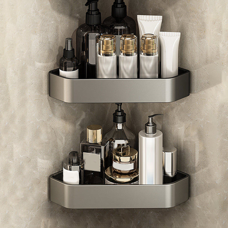BowLift | Adhesive Holder Metal Bathroom Accessory Single Piece or in Set with Shelf