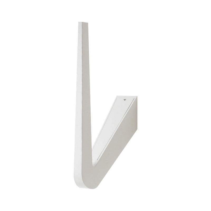 BowLift | V-shaped wall lighting contemporary style metal LED black/white wall lamp for hallway, warm/white light
