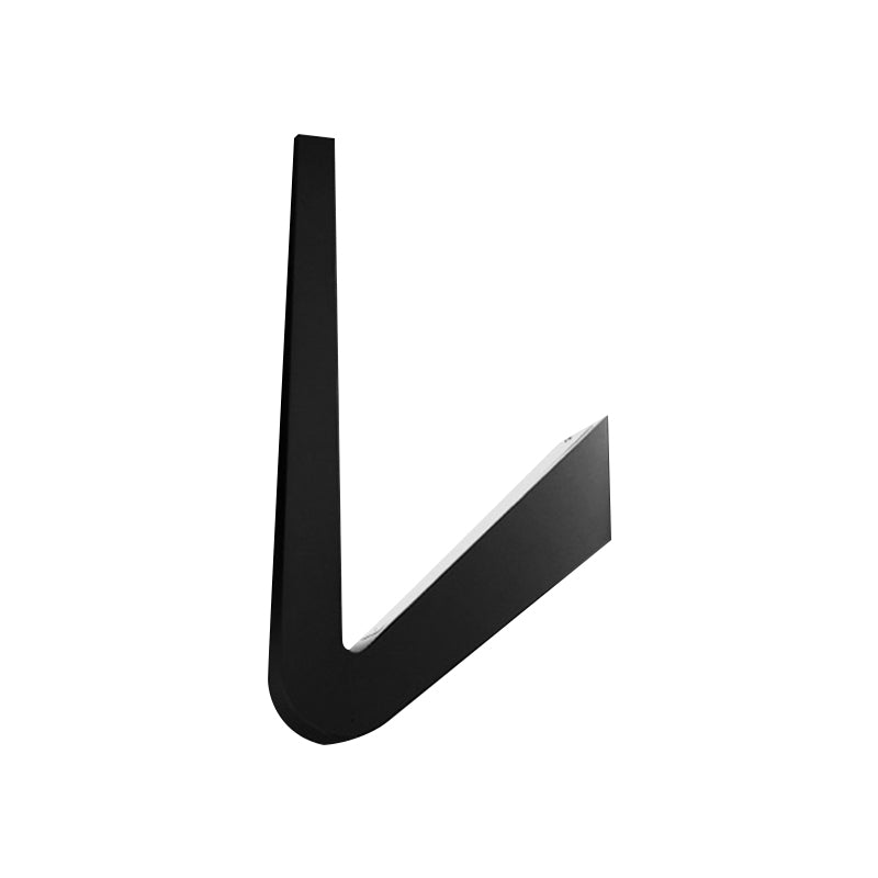 BowLift | V-shaped wall lighting contemporary style metal LED black/white wall lamp for hallway, warm/white light