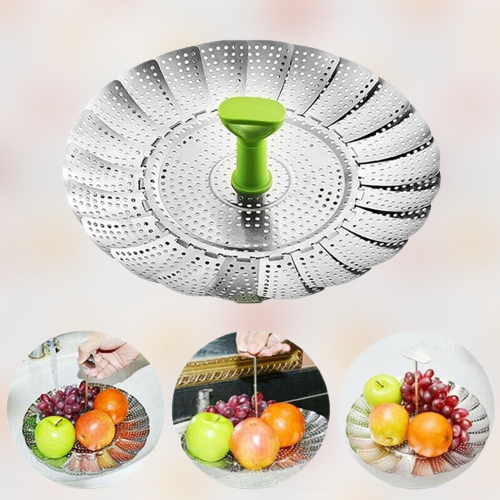 BowLift | Stainless Steel Foldable Steamer Basket