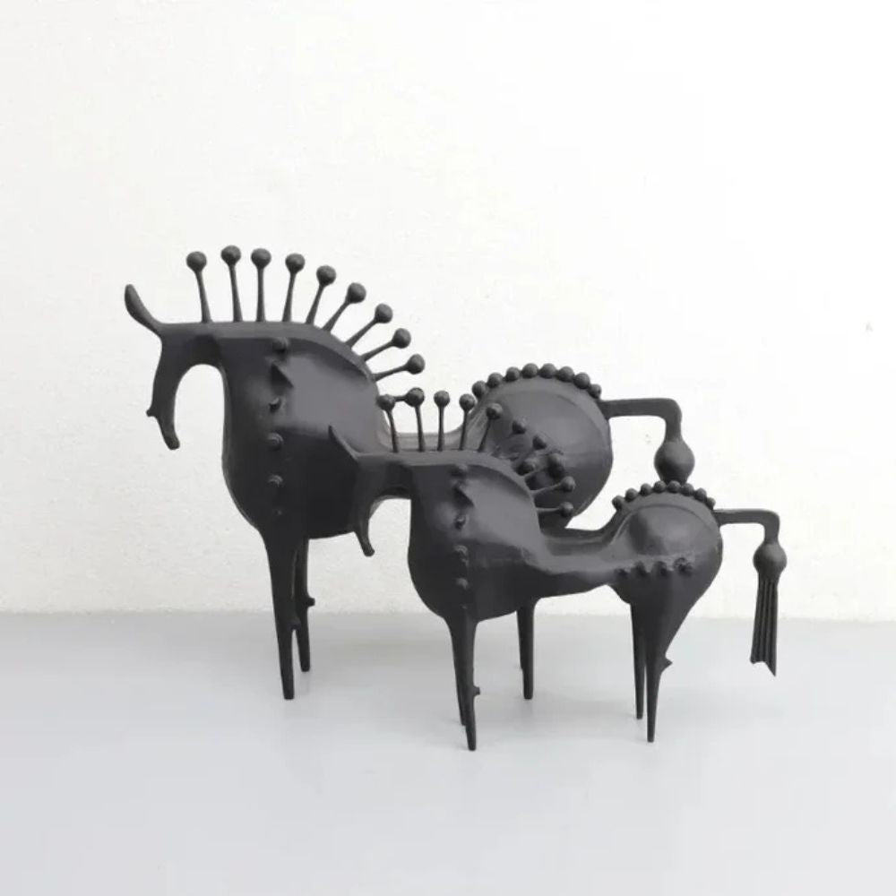 BowLift | Black Stallion Metal Sculpture