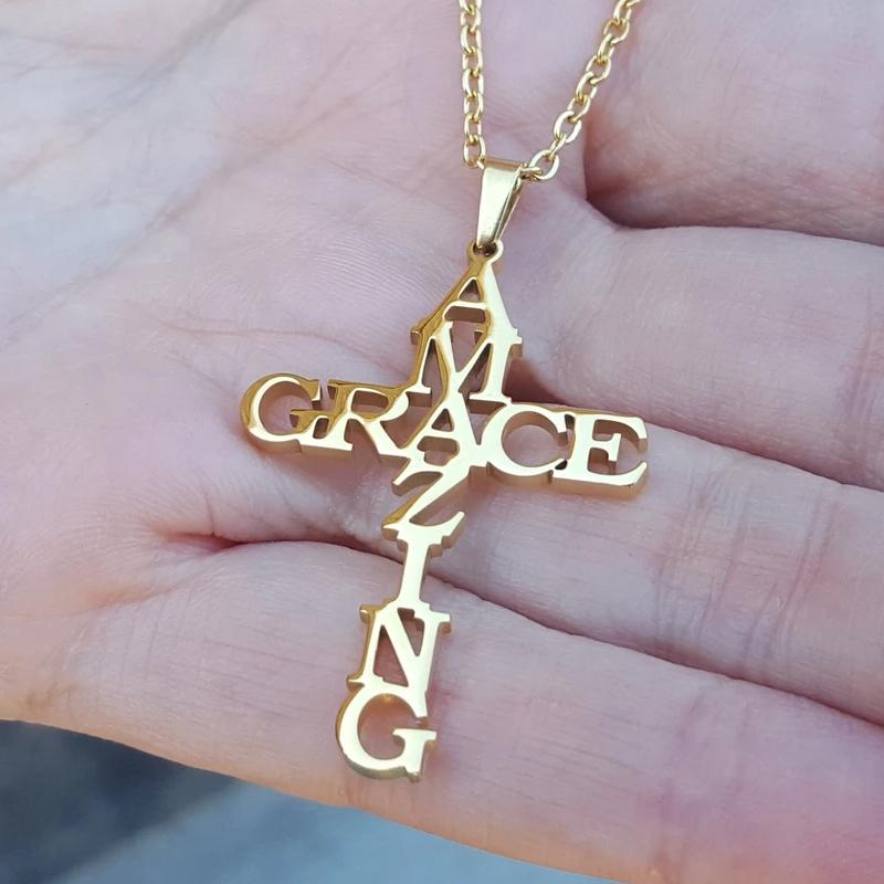 BowLift | Amazing Grace Cross Necklace