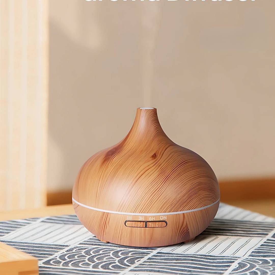 BowLift | Aroma Diffuser Wood Grain Humidifier for Home
