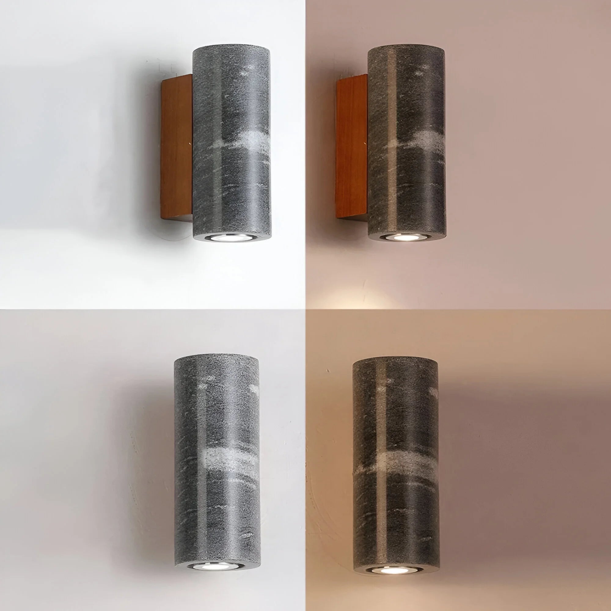 LumaStone – Grey Stone Wall Light