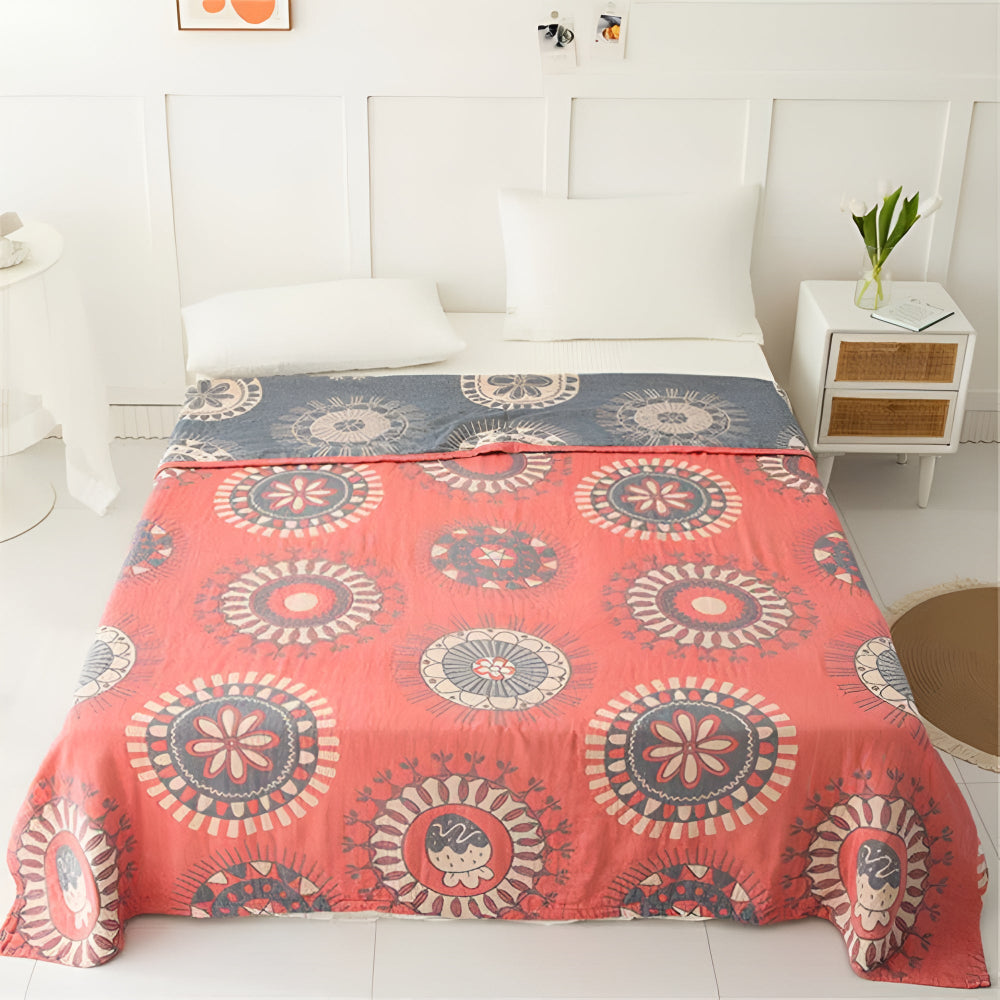 BowLift | Blossom Radiance Circle Cotton Blanket