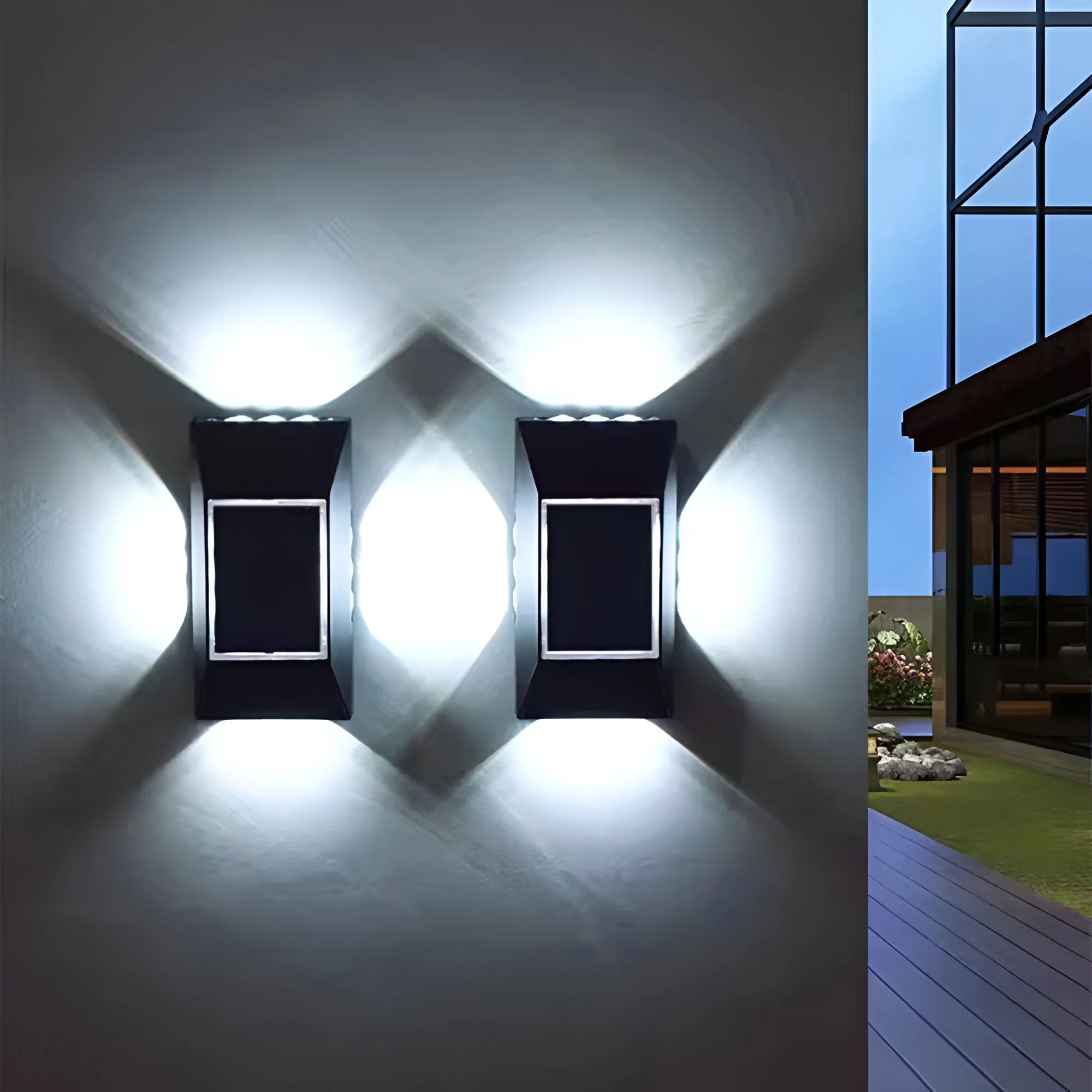 AquaGlow – Waterproof Solar Step Garden Light