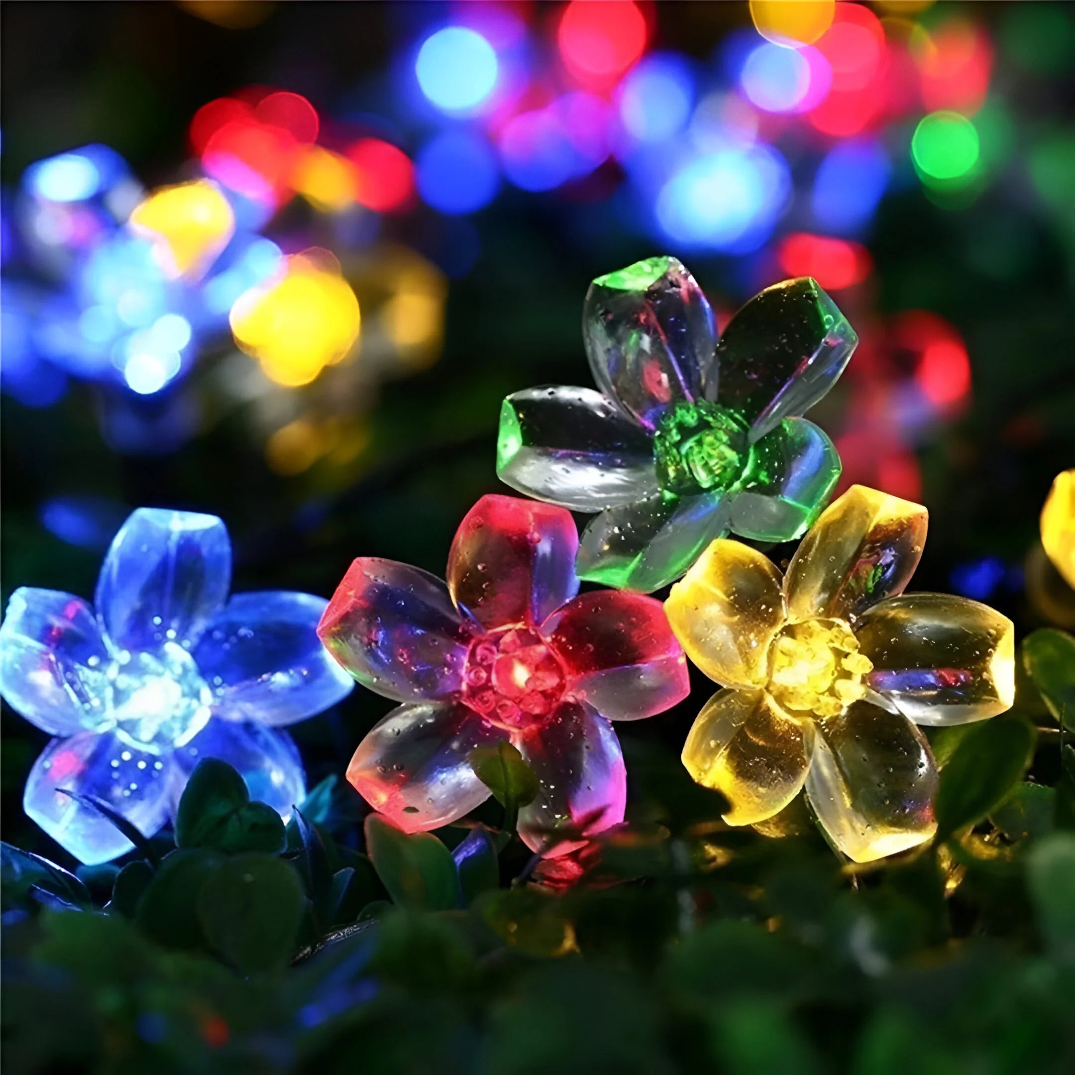 GlowBloom – Solar Powered Peach Blossom Garden Lights