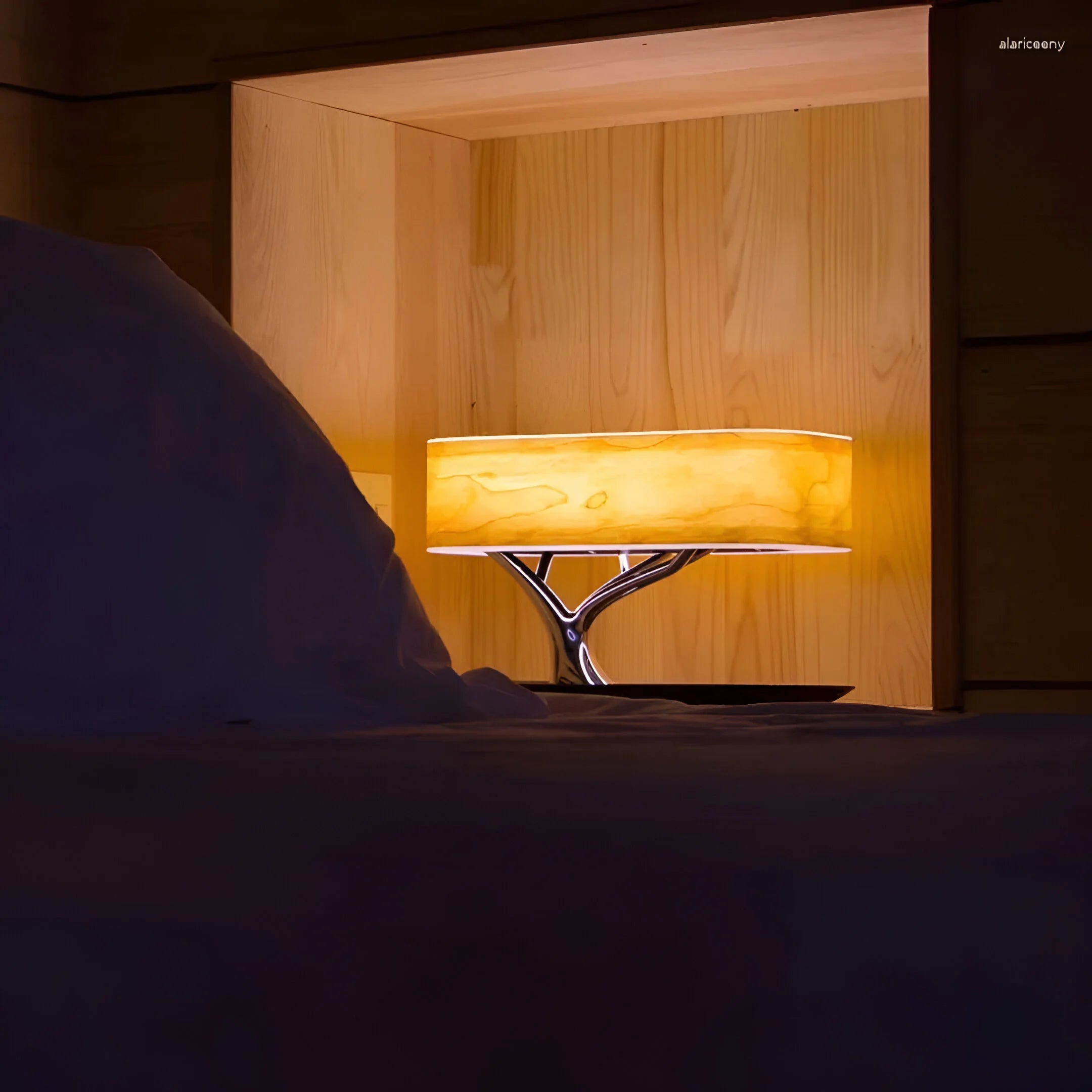 GlowSync – Table Lamp with Speaker & Wireless Charger