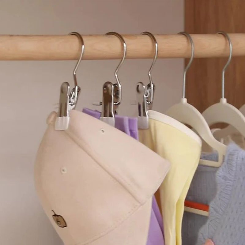 BowLift | Anti-rust Clip Space-saving Clothespin Hat Pants Storage Hanging Travel Hook