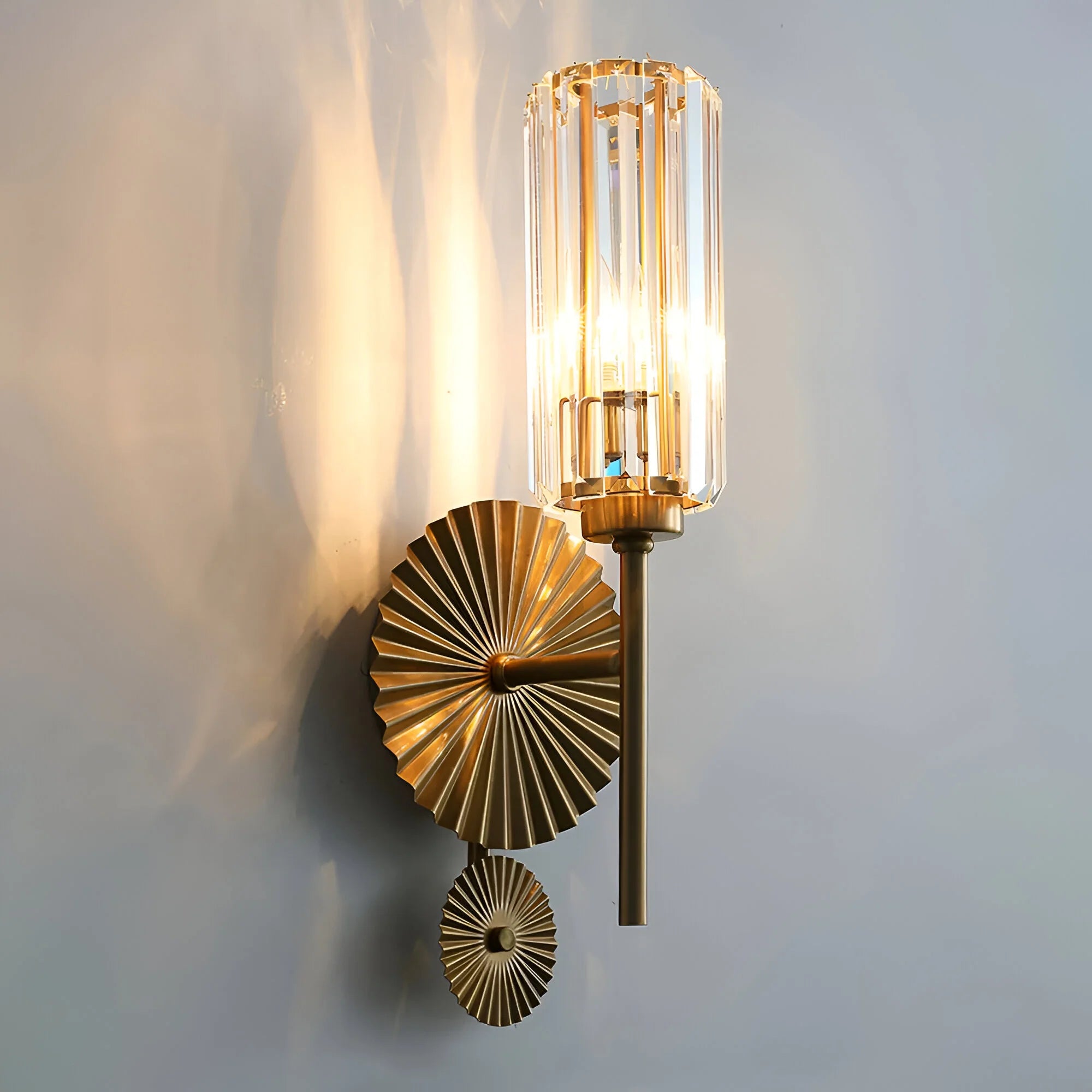 LumiCrown – Royal Copper Cylinder Wall Light