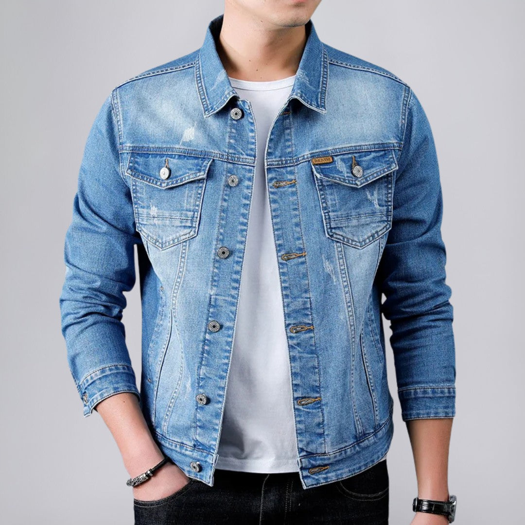 Vintage Denim Jacket with Timeless Appeal