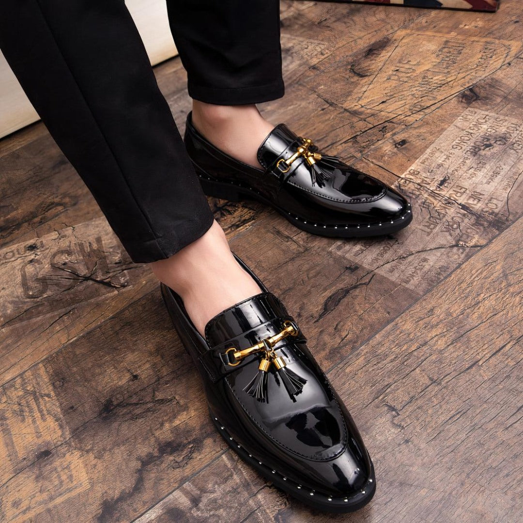Tassel Loafers with Classic Metal Bit