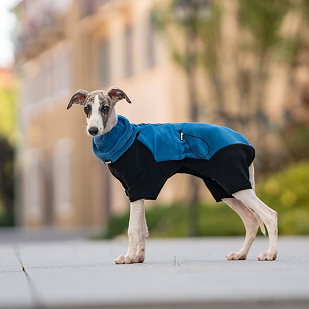 BowLift | Full Protection Polar Fleece Dog Overall with Removable Collar