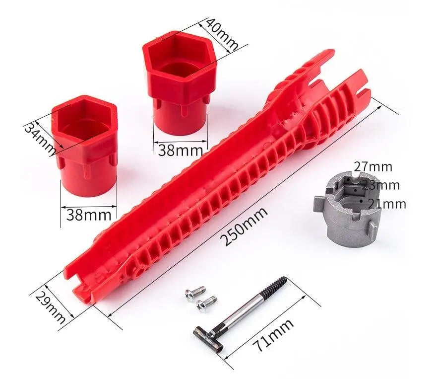 BowLift | 8-in-1 flush key – for hard-to-reach fittings