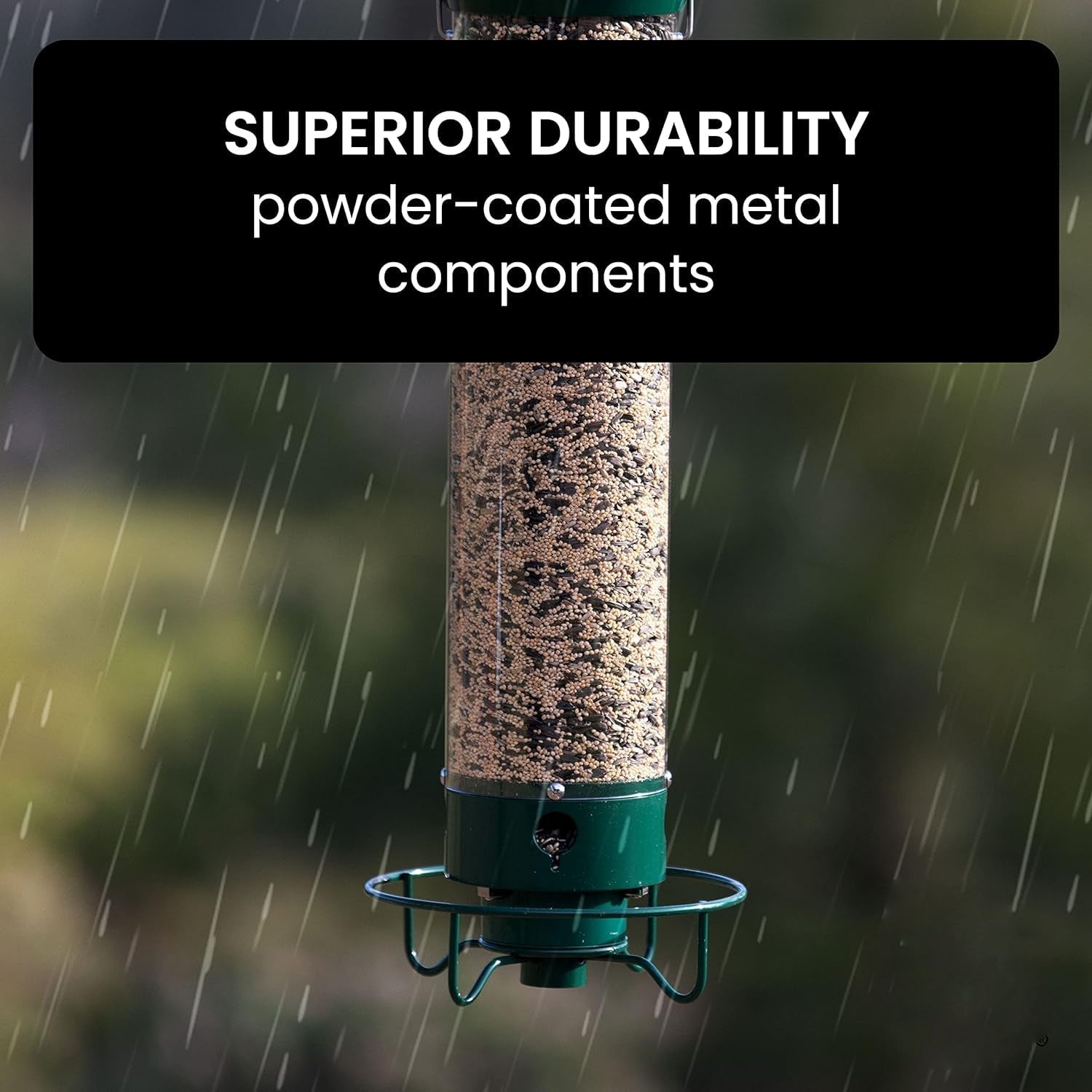BowLift | Bird Feeder Hanging Metal Squirrel Proof Tube
