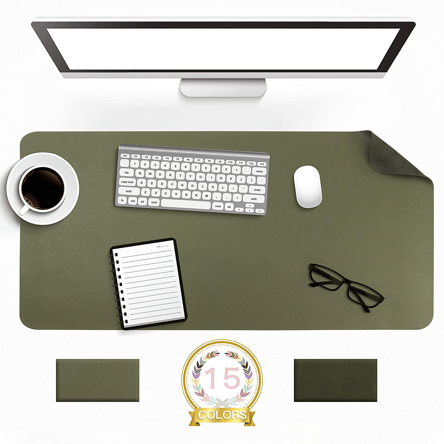 BowLift | Desk Pad Protector Waterproof Non-Slip Leather Office Mouse Mat