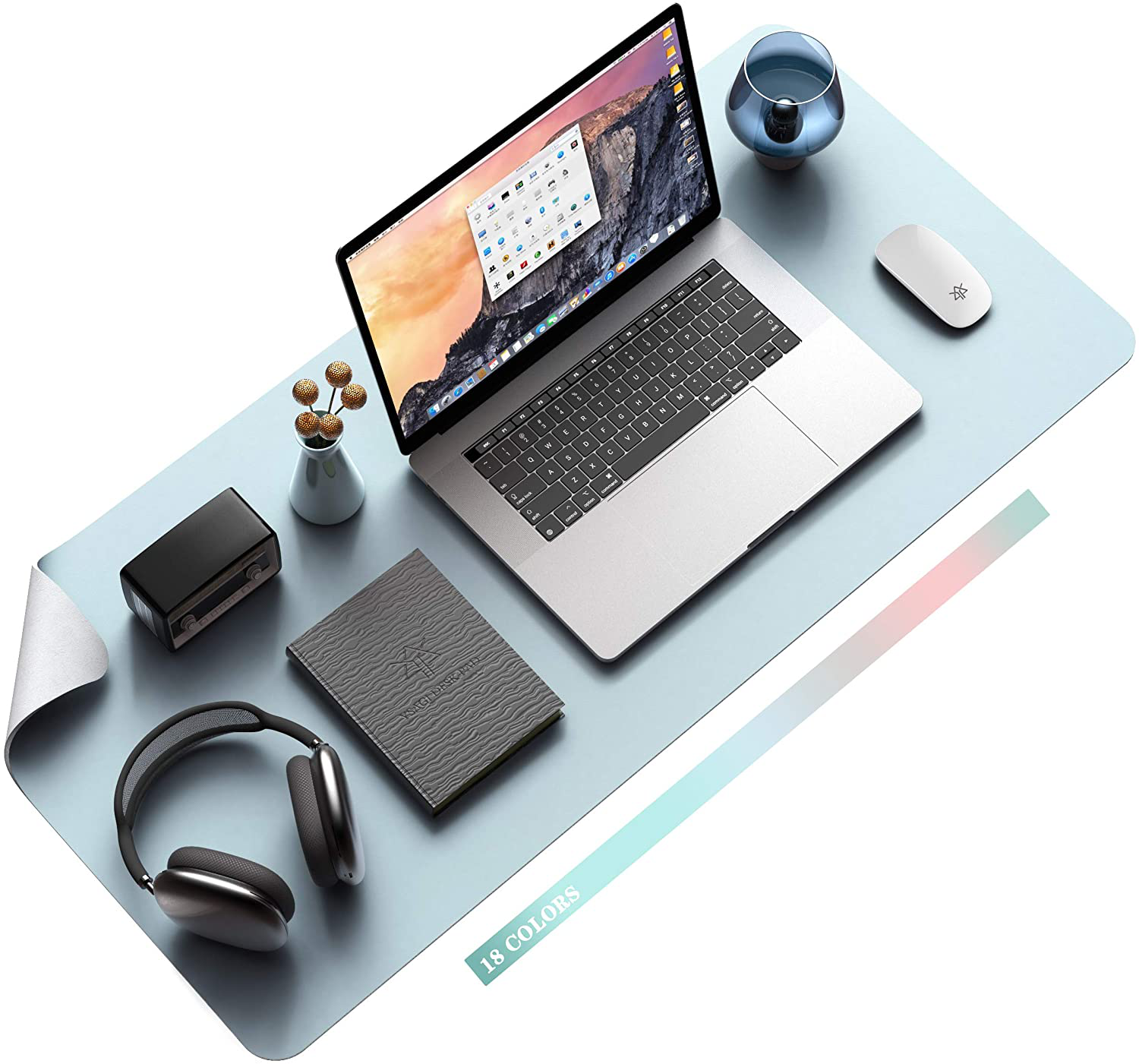 BowLift | Desk Pad Protector Waterproof Non-Slip Leather Office Mouse Mat