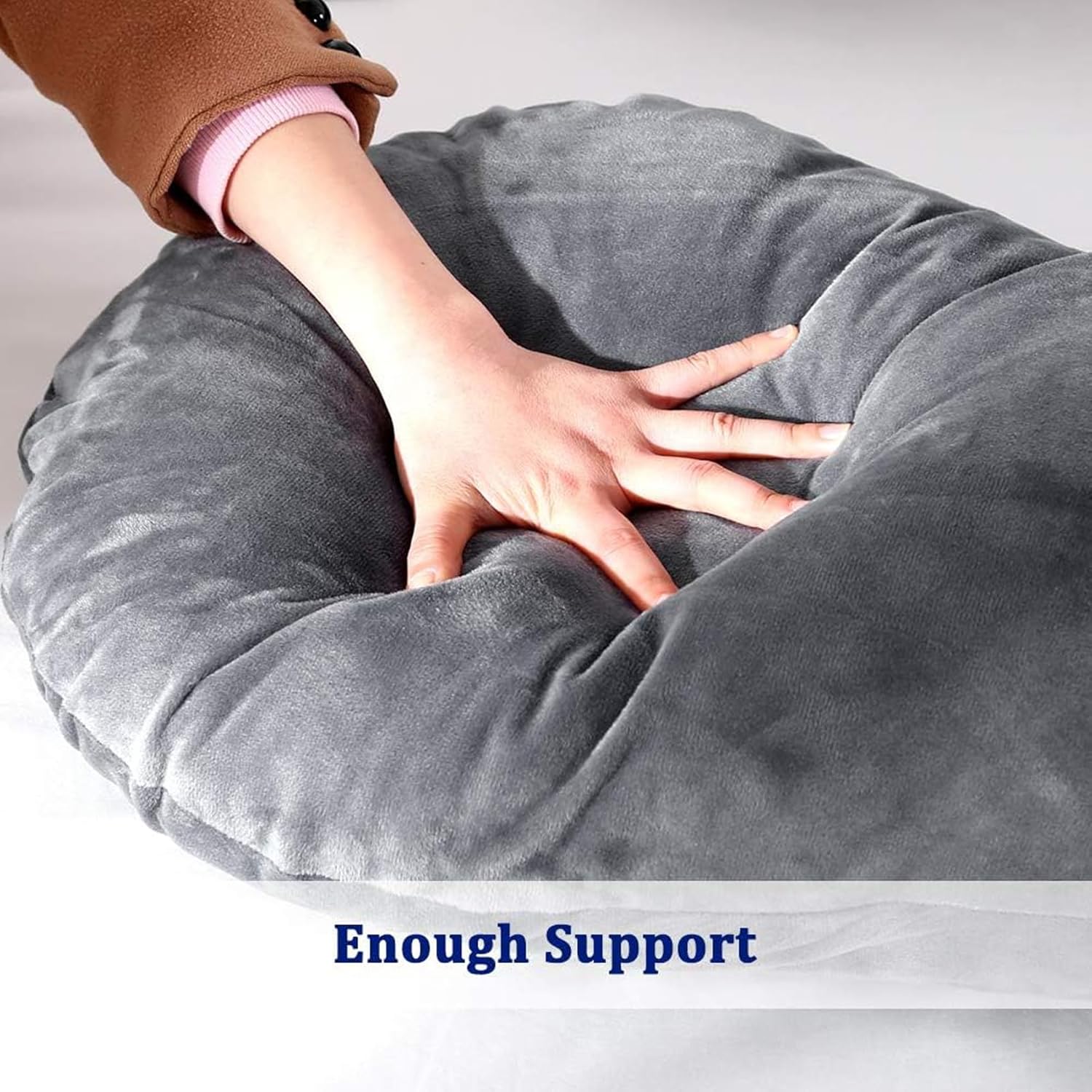 BowLift | J-Shaped Maternity Support Pillow for Side Sleeping and Breastfeeding