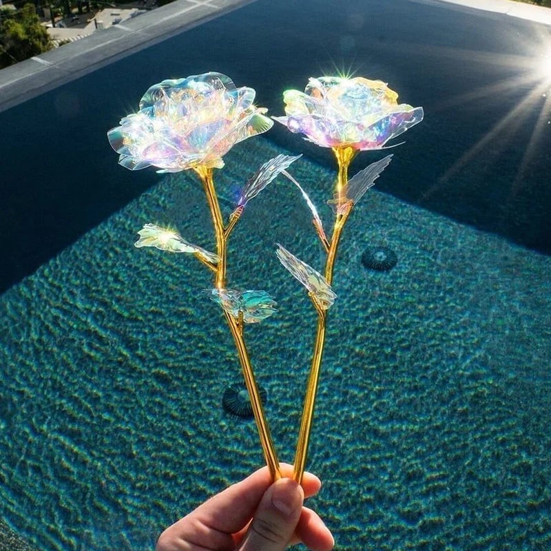 BowLift | For the Gift to Your Loved Ones - Colorful Glass Rose