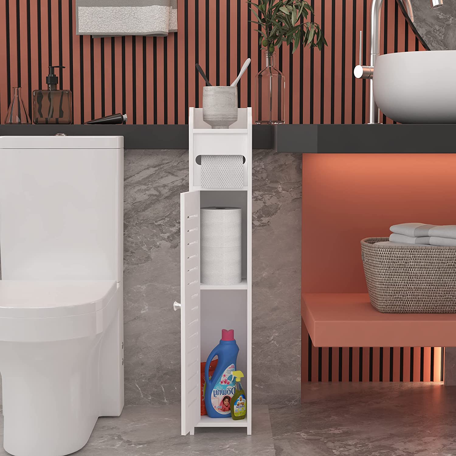 BowLift | Bathroom Storage Floor Cabinet