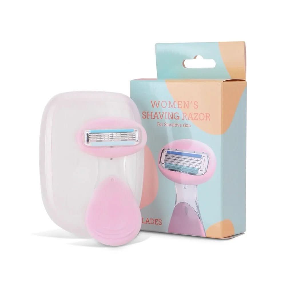 BowLift | 4-blade compact razor with storage box | Smooth skin on the go & at home