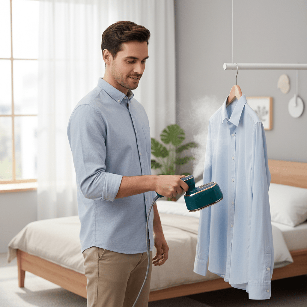 BowLift | Compact Travel Steamer for Wrinkle-Free Clothing