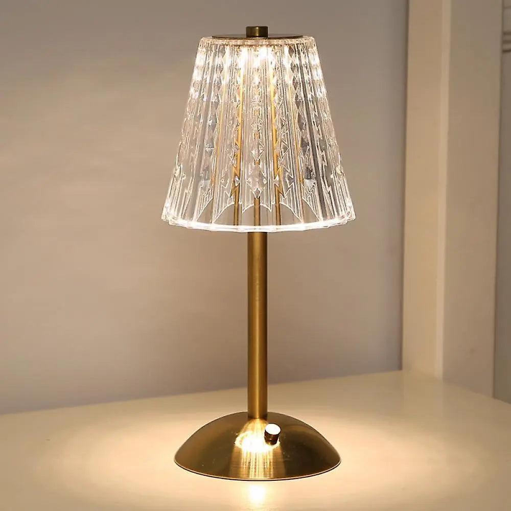 BowLift | CrystalLuxe - Vintage Table Lamp with Elegant Shine