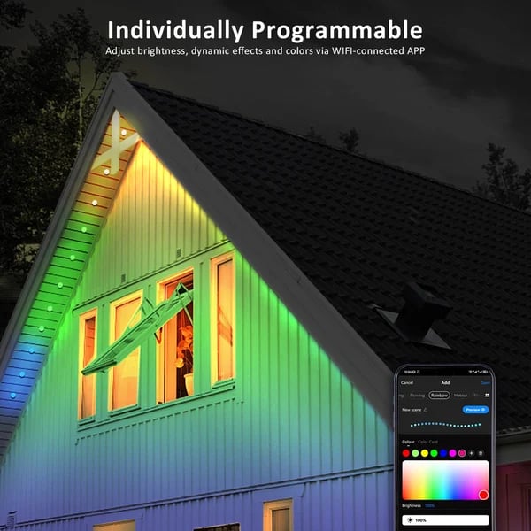 BowLift | Smart Rainbow LED Permanent Outdoor Light