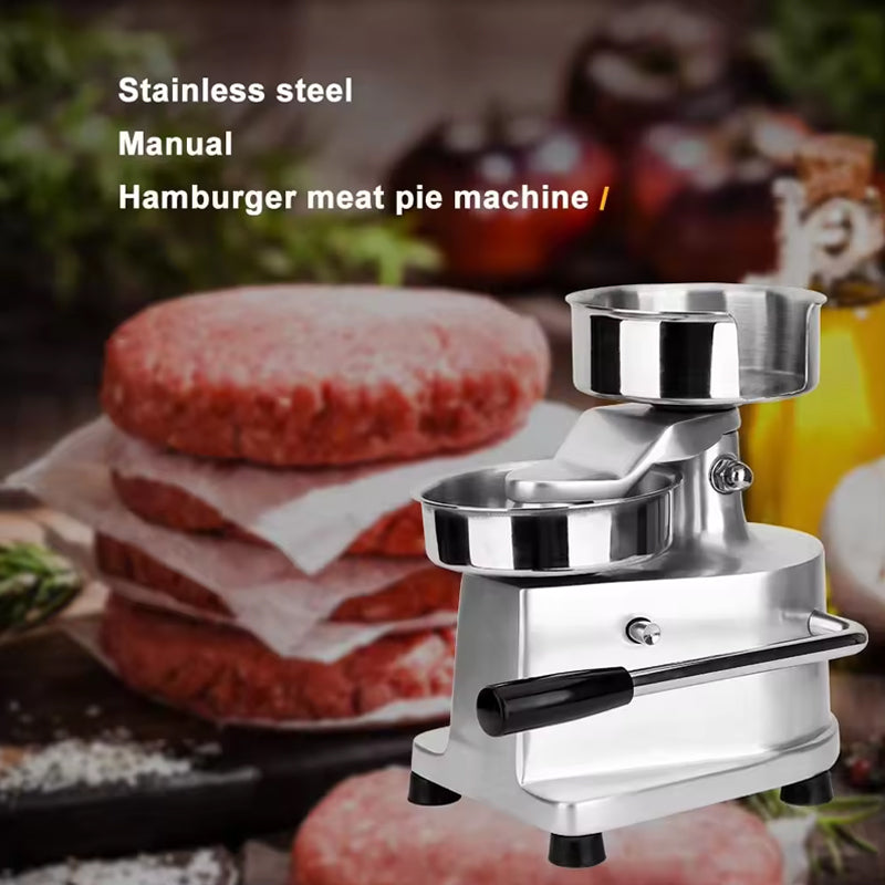BowLift | 100mm Commercial Burger Patty Maker Stainless Steel Beef Meat Forming Processor