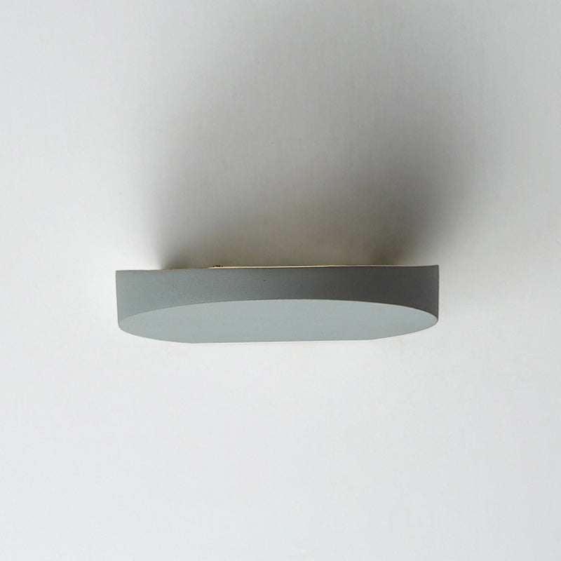 BowLift | Aluminum Round Recessed Wall Sconces Minimalist LED Wall Lighting in Black/Grey/White Finish for Corridor