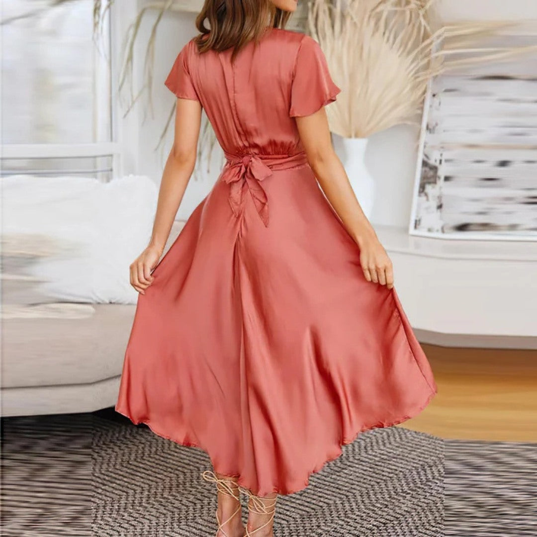 Elegant Midi Summer Dress with Lightweight Comfort