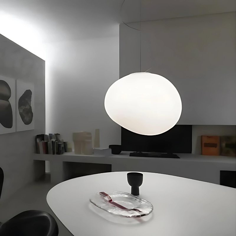 BowLift | Elegant Glass Pebble Pendant Light