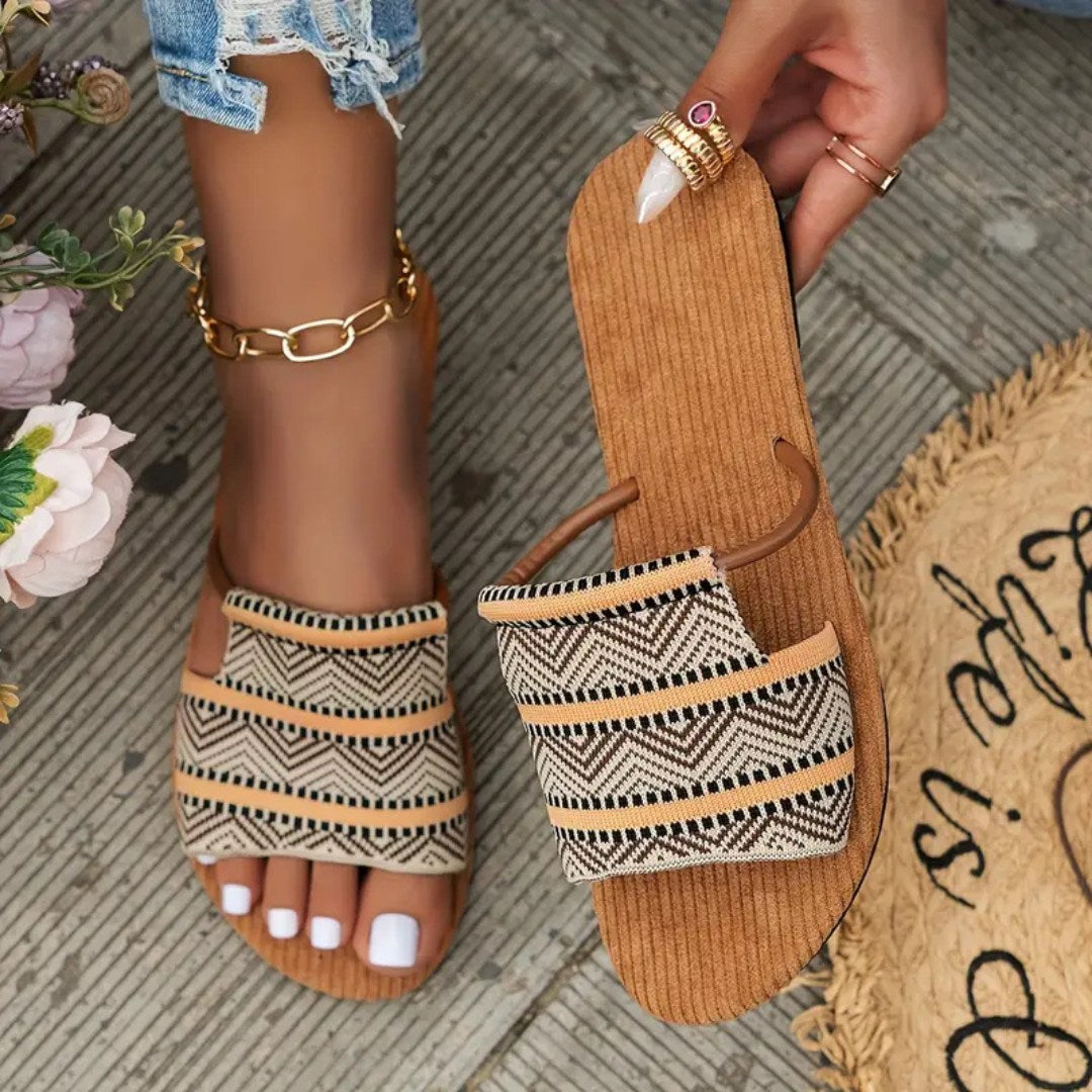 Zeyli – Women's Boho Slip-On Strappy Sandals