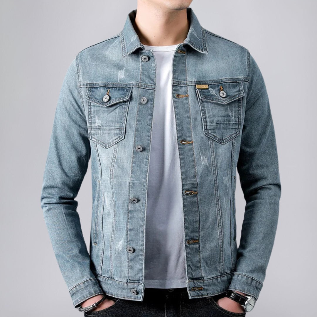 Vintage Denim Jacket with Timeless Appeal
