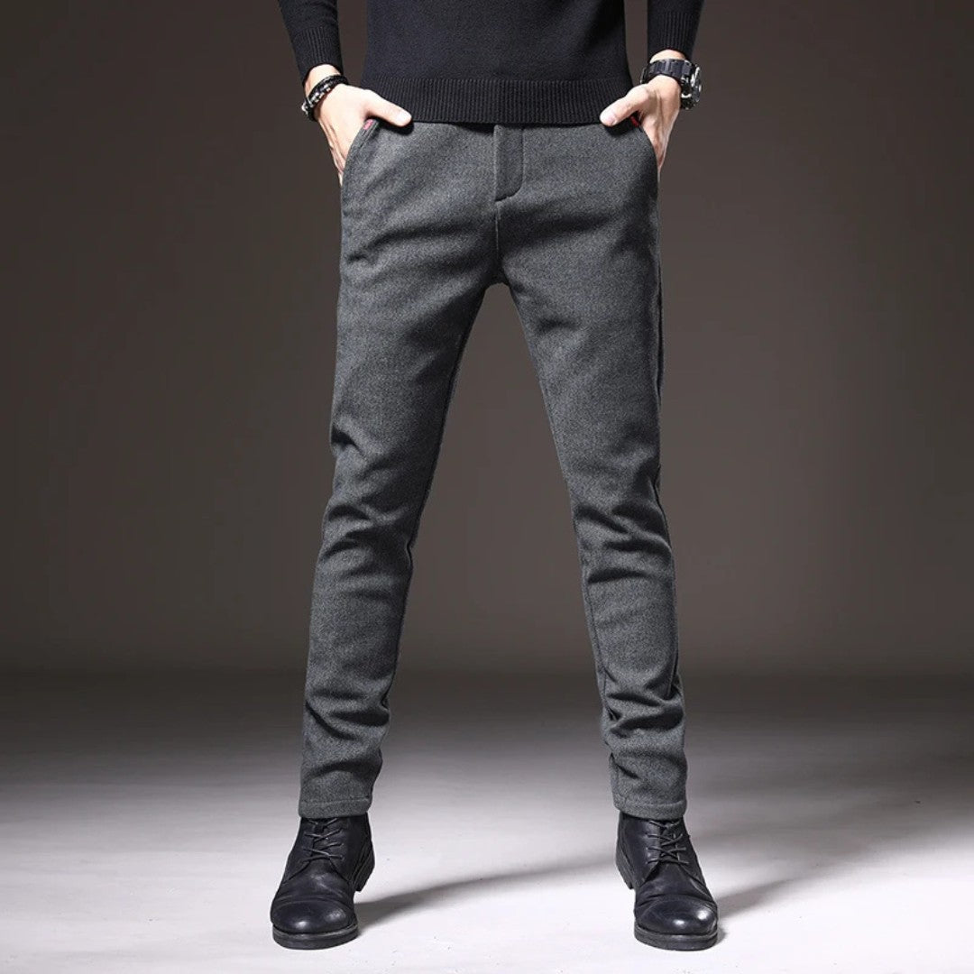 Tailored Cotton Blend Pants
