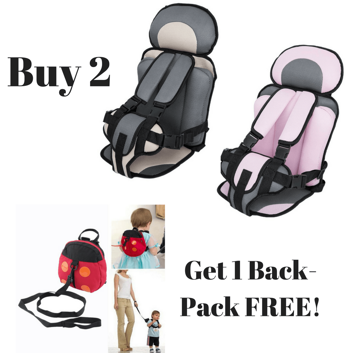 BowLift | Child Secure Seatbelt Vest l Portable Safety Seat