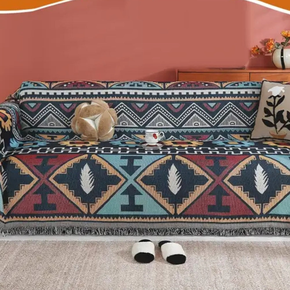 BowLift | Aztec Geometric Pattern Sofa Cover