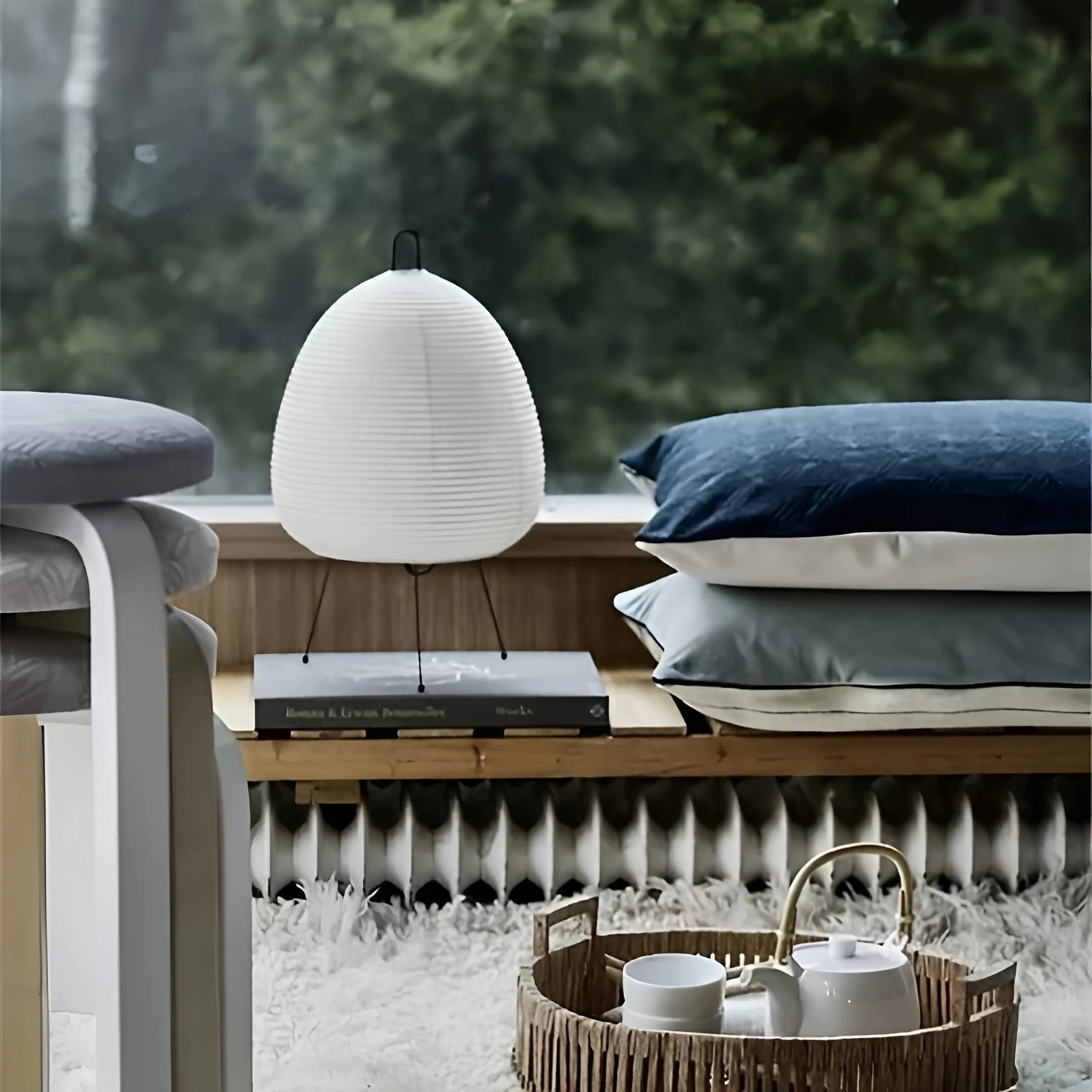 ZenGlow – Handwoven Lantern Table Lamp