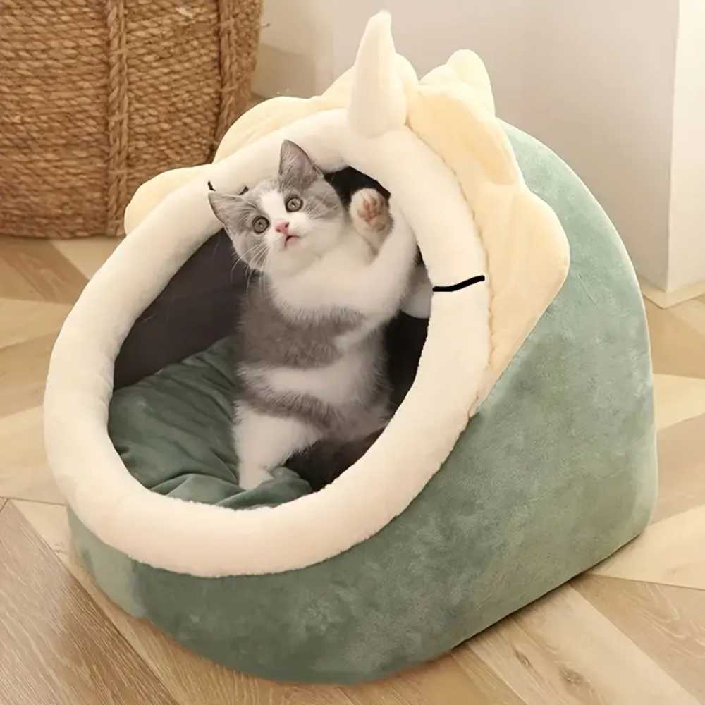 Soft Indoor Cat Cave Bed