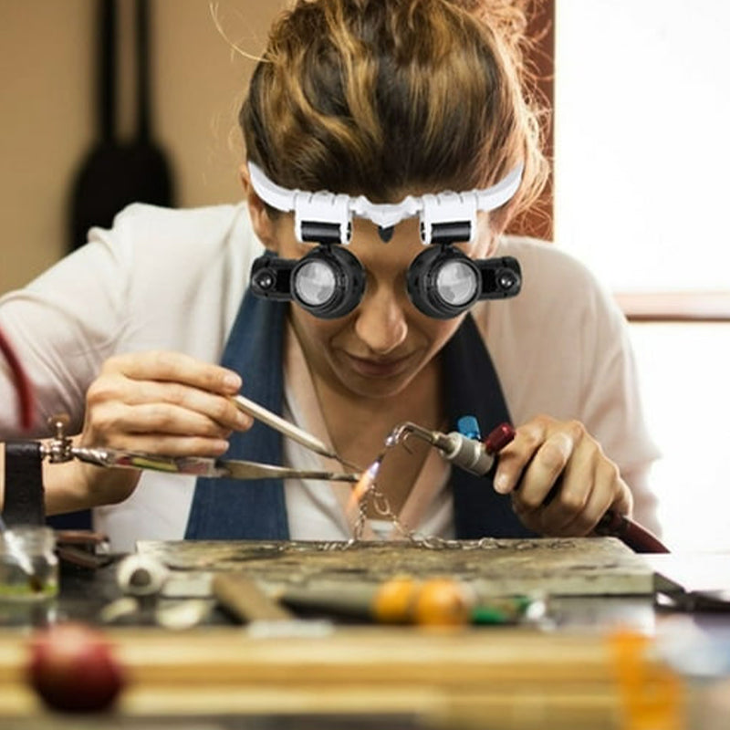 BowLift | Magnifying glasses with LED lamps for double eyes