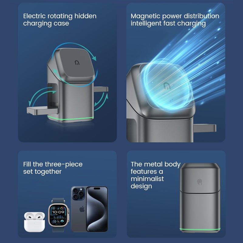 BowLift | 3-in-1 Wireless Fast Charging Charger
