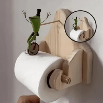 BowLift | Frog Rider | Toilet Paper Holder