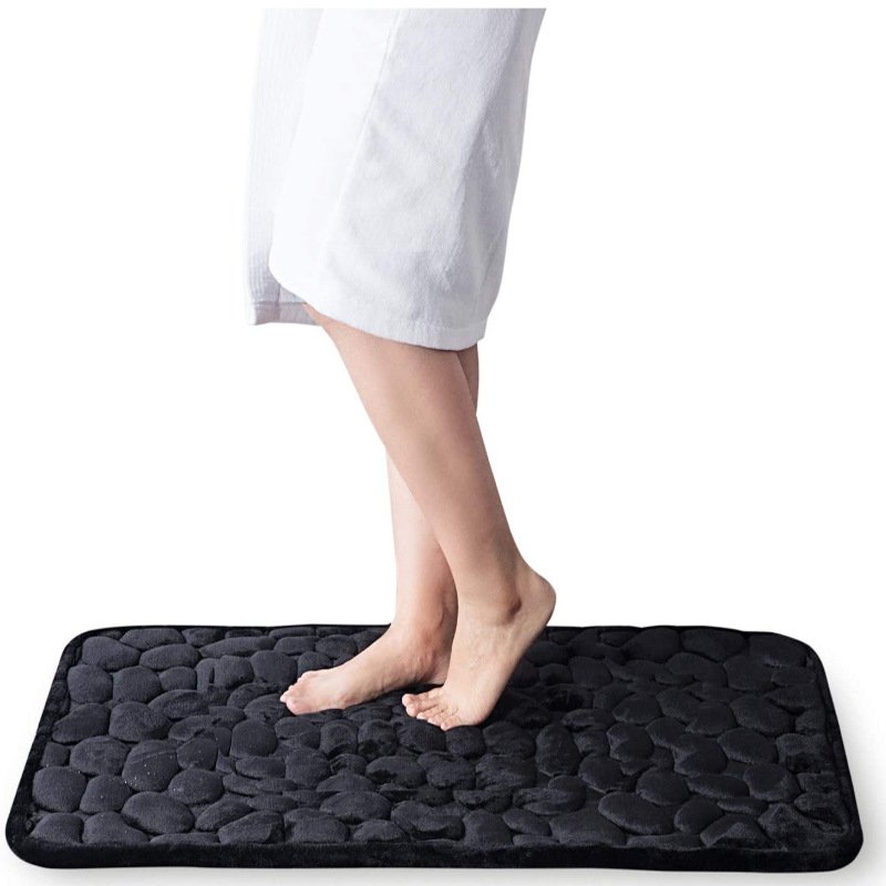 BowLift | Cobblestone Embossed Bathroom Bath Mat