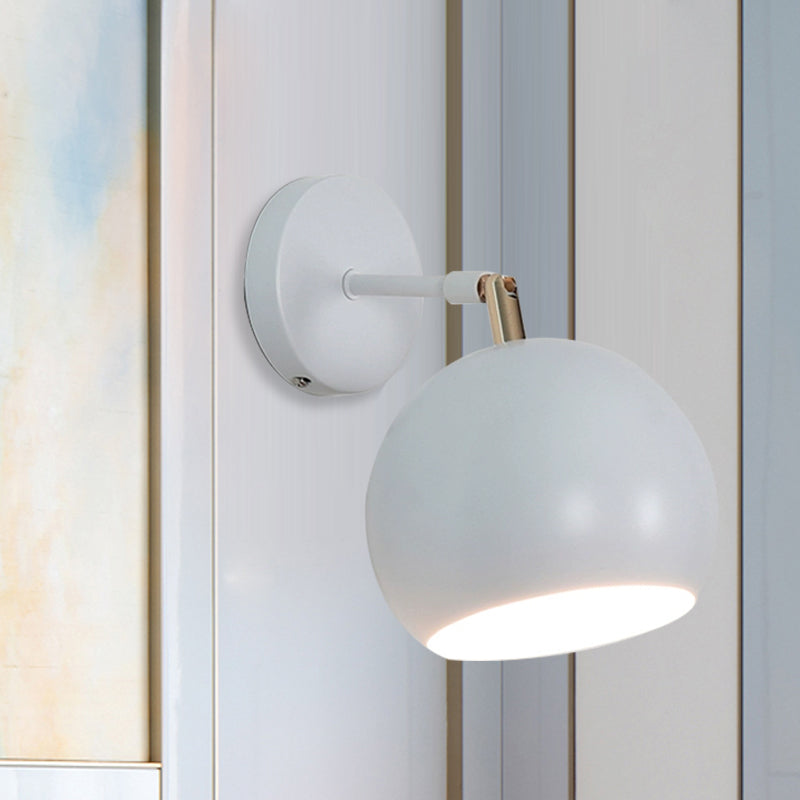 BowLift | Adjustable Global Bedroom Wall Lamp Light Fixture Industrial Style Metal 1 Light White Wall Fixture Light