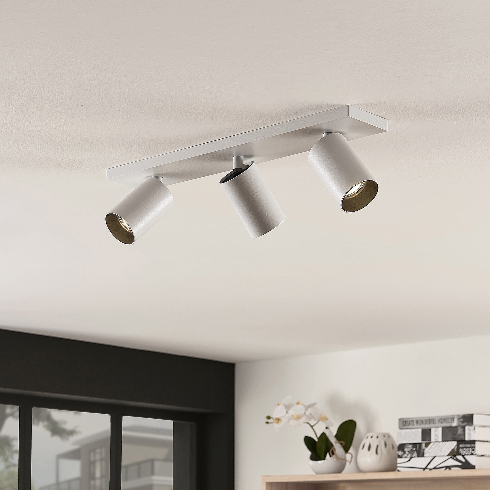 BowLift | Ceiling Light White Aluminum Adjustable Spotlight