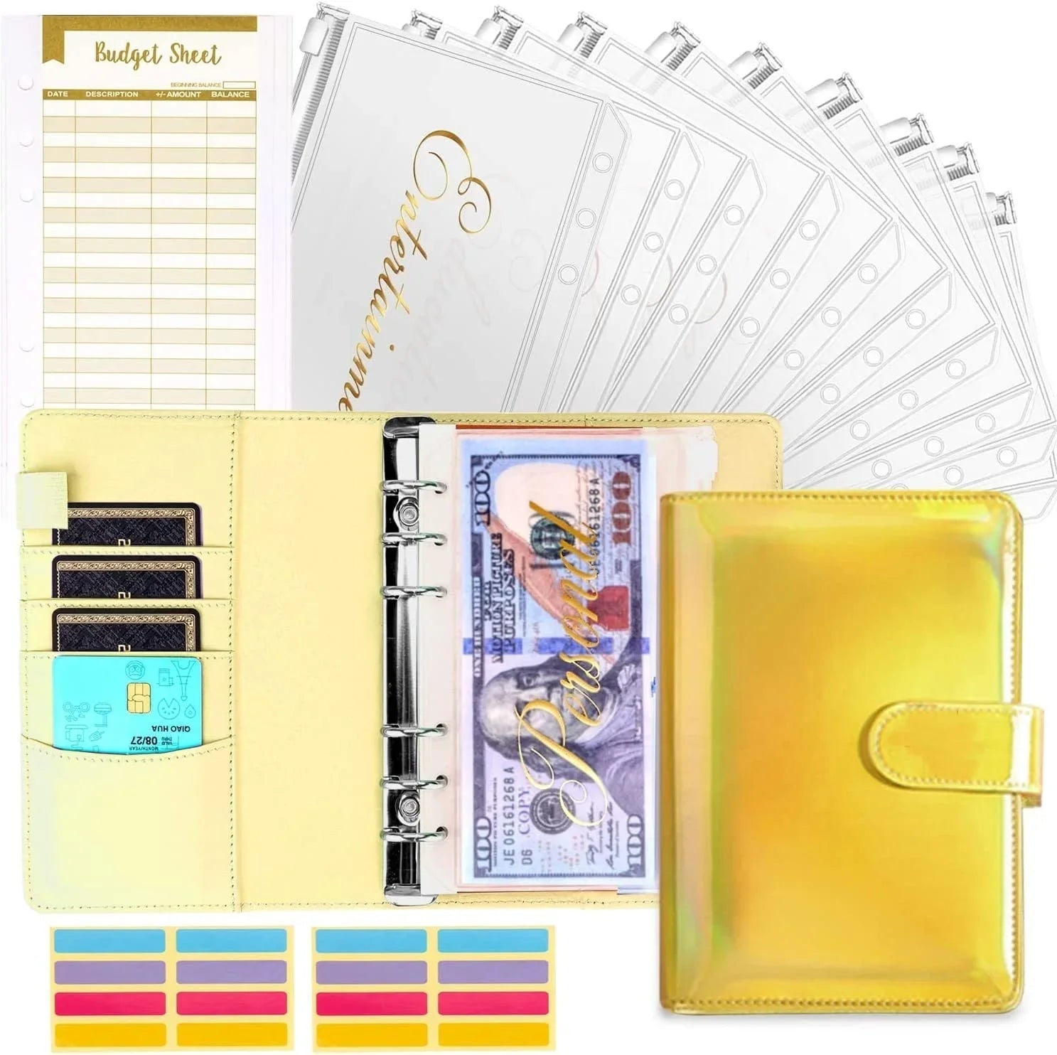 BowLift | Budget binder with cash envelope system and credit card slots