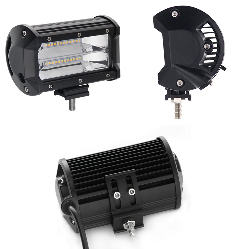 BowLift | 5 Inch Amber White Light Strobe Work Light Pods