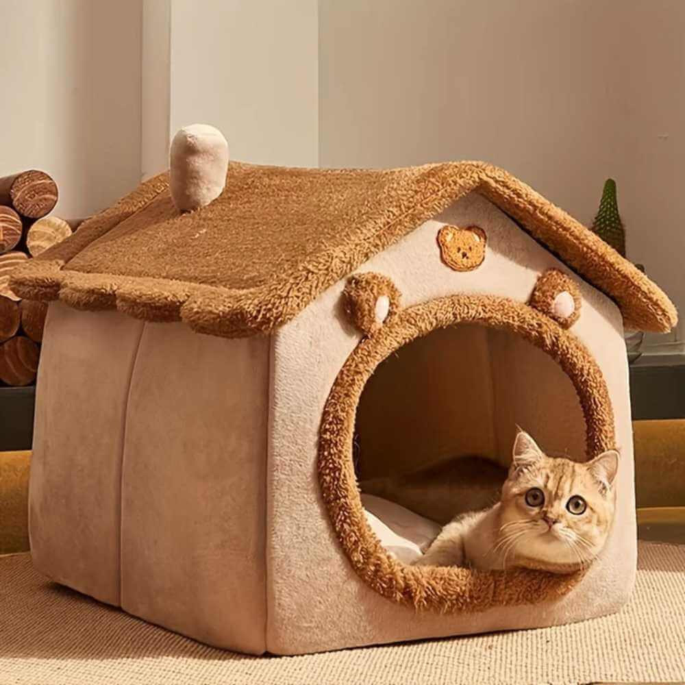 Cozy Cat House for Winter