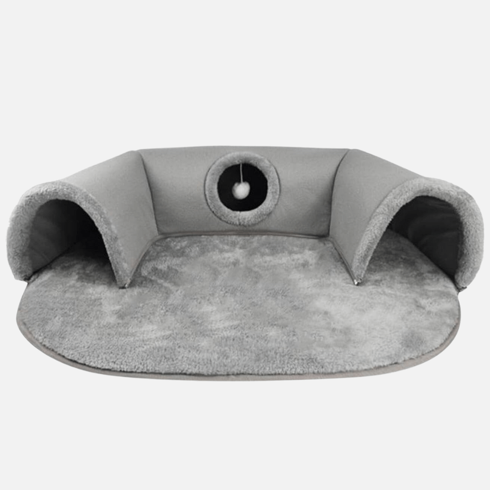 KittyPlay 3-in-1 Cat Tunnel Bed
