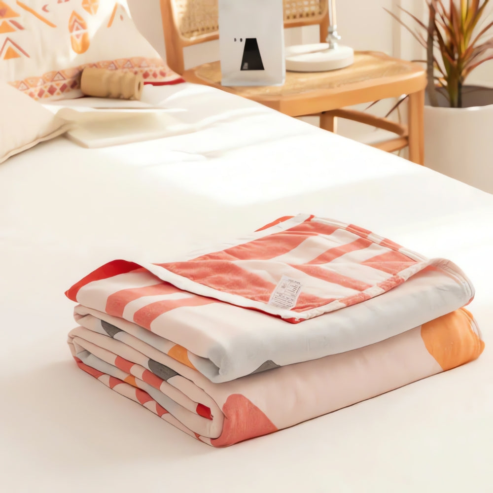 BowLift | Chevron Design Four-Layer Cotton Blanket